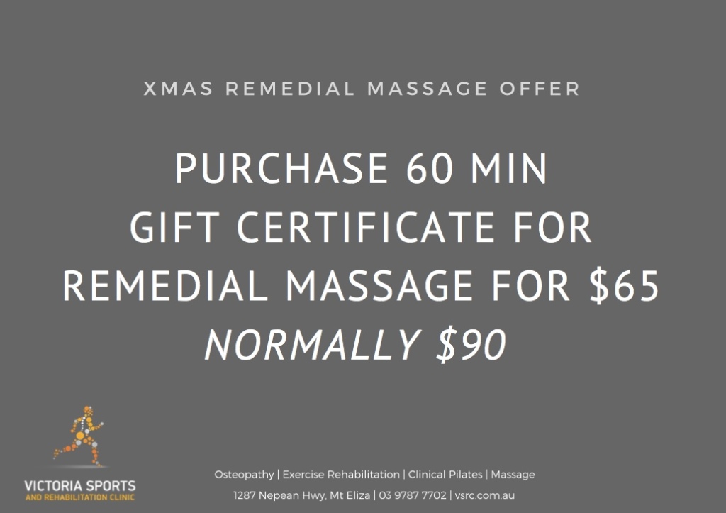 Xmas Massage Offer